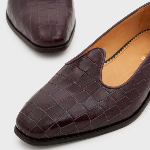 Nagra | Deep Wine Croco Leather